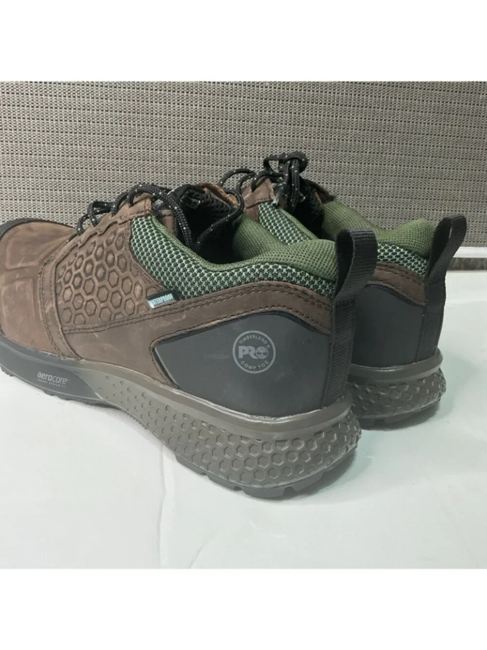 Timberland PRO Reaxion Waterproof Work Shoes Men Brown Composite Toe - 11.5 WIDE